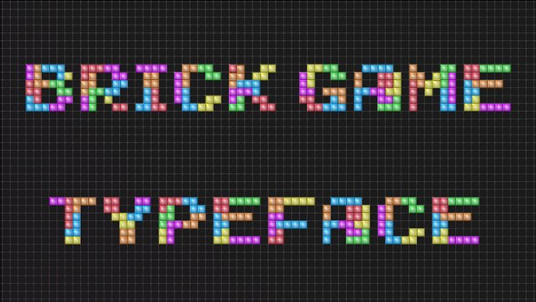 Videohive Brick Game Typeface | After Effects Template Titles template preview