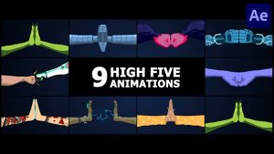 Videohive High Five Animations for After Effects Elements template preview