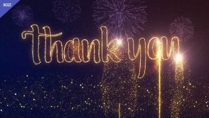 Videohive Thank You Gold Line Flare Wish Black Openers template preview