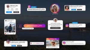 Videohive Instagram Follow Elements Titles template preview