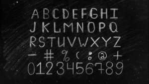 Chalk Alphabet Video Displays template preview