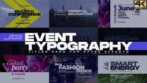 Videohive Event Typography 25270825 Titles template preview