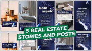 Videohive Real Estate Premium Graphics Pack Video Displays template preview