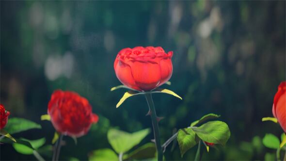 Videohive Red Rose Logo Reveal Logo Stings template preview
