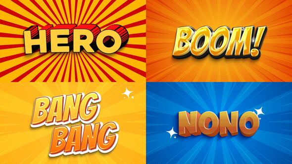 Videohive Text Effect - Cartoon Style 06 Titles template preview