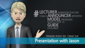 Presentation With Jason: Classic Suit Video Displays template preview