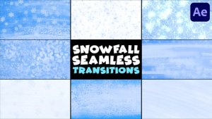 Videohive Snowfall Seamless Transitions | After Effects Elements template preview