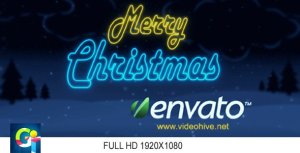 Christmas Glow Video Displays template preview