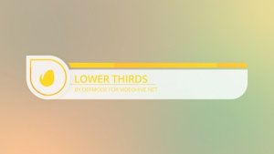 Flat Lower Thirds Video Displays template preview