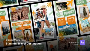Videohive Reels - Summer Travel Destination After Effect Project Files Product Promo template preview
