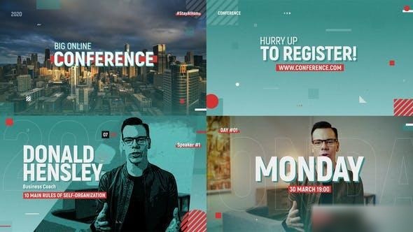 Videohive Online Conference Promo 26407445 Openers template preview