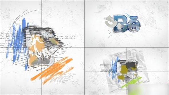 Videohive Drawing Logo Reveal 46847493 Logo Stings template preview