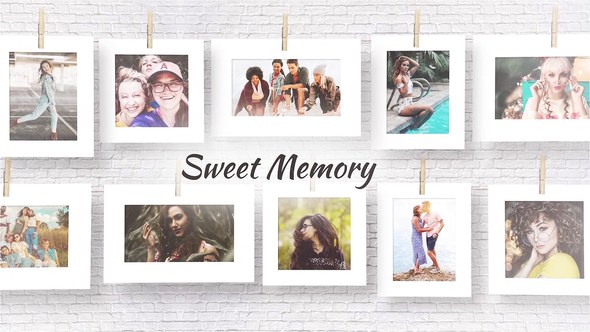 Videohive Sweet memories 24663979 Openers template preview