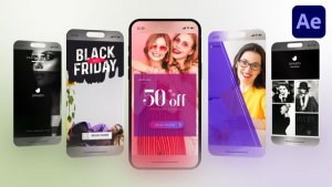 Minimal Instagram Stories Video Displays template preview