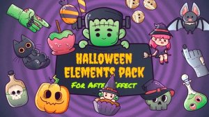 Videohive Halloween Animated Elements Elements template preview