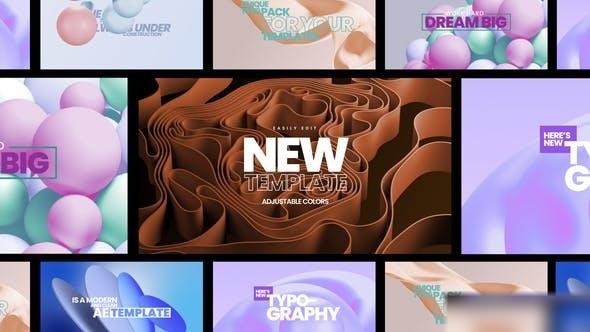 Videohive Abstract Backgrounds & Titles Elements template preview