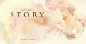 Videohive Watercolor Story Video Displays template preview