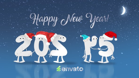 Videohive New Year Cartoon 2025 | After Effects Openers template preview
