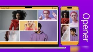 Videohive Minimalistic Split Screen Slideshow Openers template preview