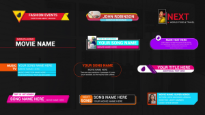 Videohive TV Titles Kit Elements template preview