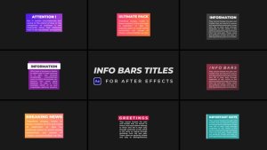 Videohive Info Bars Titles Titles template preview
