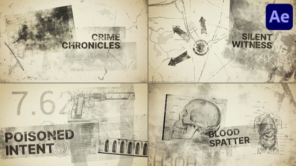 Videohive Crime Chronicles for After Effects Openers template preview