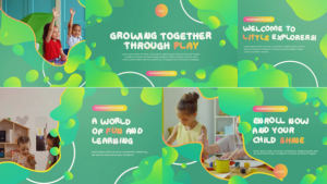 Videohive kindergarten Elements template preview