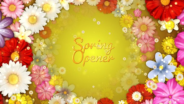 Videohive Spring Flowers Titles Titles template preview