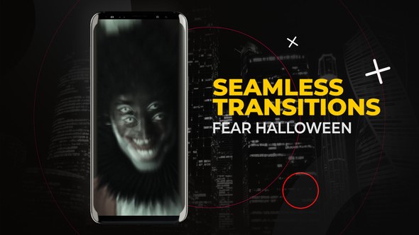 Videohive Vertical Fear Halloween Transitions | After Effects Elements template preview