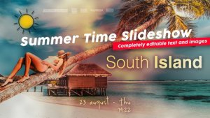 Summer Slideshow Video Displays template preview