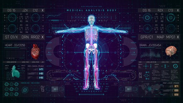 Videohive HUD PRO Medical Body Elements template preview