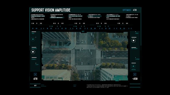 Videohive HUD Controler Camera Infographics template preview
