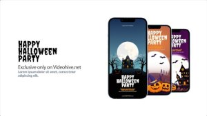 Videohive Halloween Party Instagram Stories 48221300 Video Displays template preview
