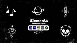Videohive Elements Animated Stickers Elements template preview