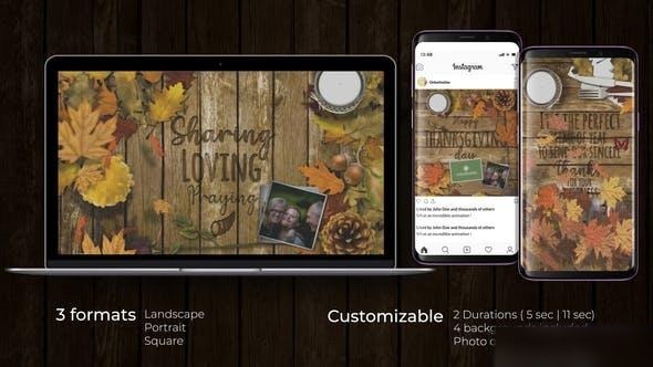 Videohive Thanksgiving Opener Openers template preview