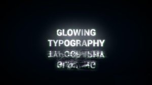 Videohive Glowing Typography Openers template preview