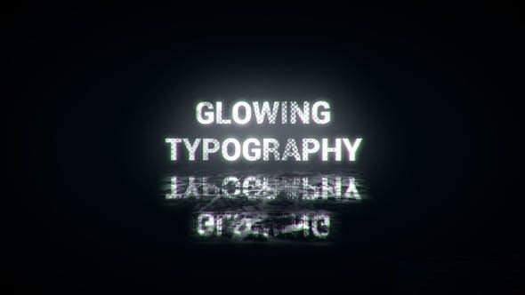 Videohive Glowing Typography Openers template preview
