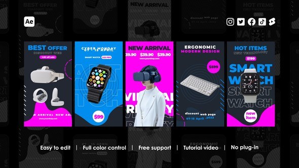 Videohive Commerce Instagram Reels Product Promo template preview