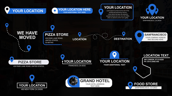 Videohive Location Titles 2.0 Elements template preview