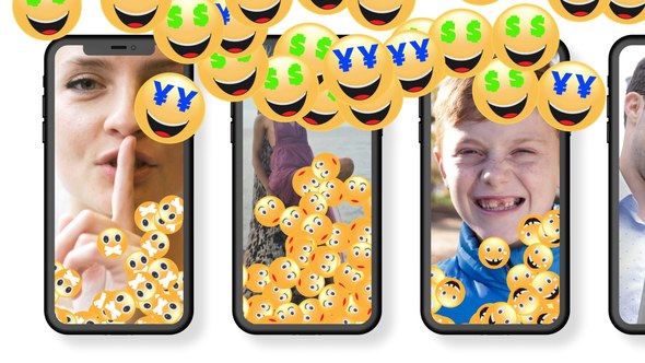 Videohive Emoticon Transitions Elements template preview