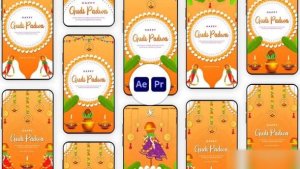 Videohive Happy Gudi Padwa Animated Instagram Story Elements template preview