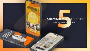 Videohive Vertical Marketing Stories Video Displays template preview