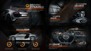 New Black Car Promo Video Displays template preview