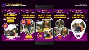 Videohive Travel Agency Instagram Stories Product Promo template preview