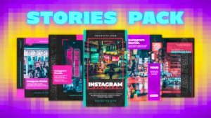 Videohive Simple Vertical Stories Elements template preview