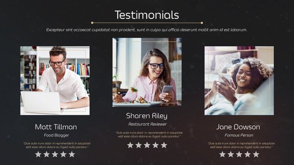 Videohive Restaurant Business Product Promo template preview