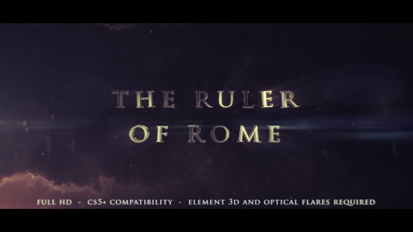 The Ruler Of Rome - Cinematic Trailer Video Displays template preview
