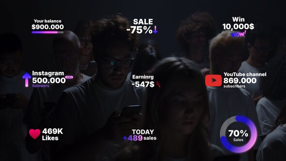 Videohive Number Text Animation | AE Titles template preview