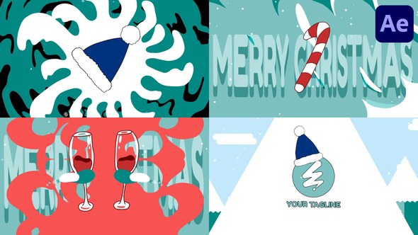Videohive Christmas Stuff Morphing Logo | After Effects Logo Stings template preview