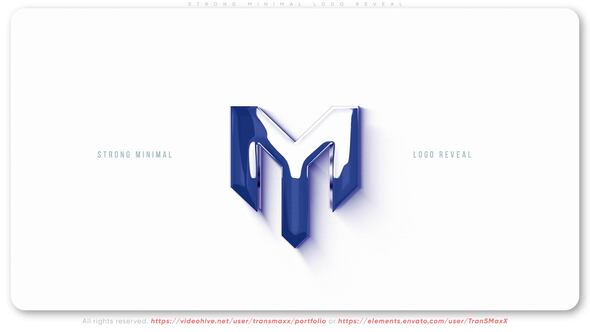 Videohive Strong Minimal Logo Reveal Logo Stings template preview